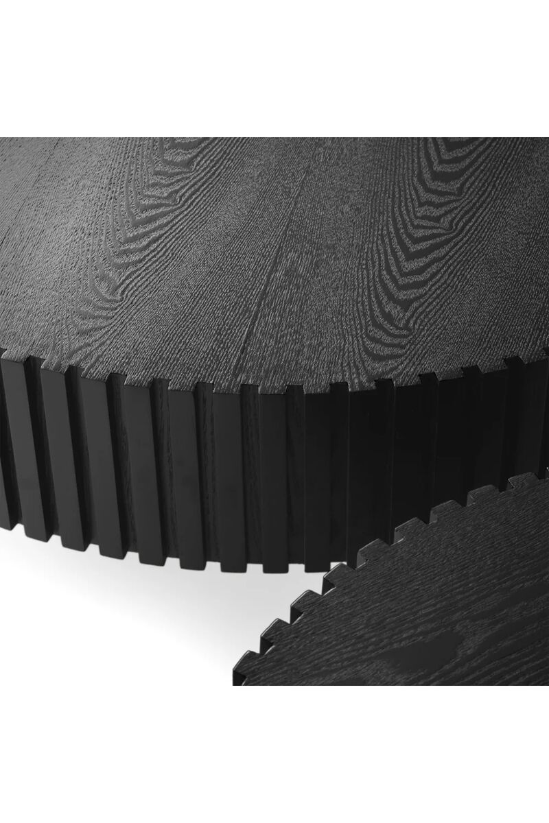 Ribbed Black Ash Coffee Tables (2) | OROA Modern Pierre image number 3
