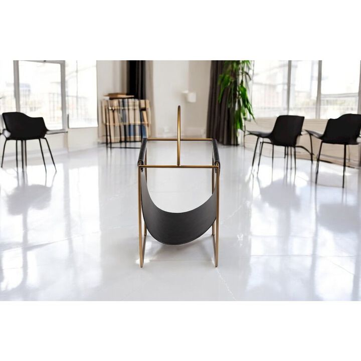 Pangea Home Z-Blake Magazine Rack Black
