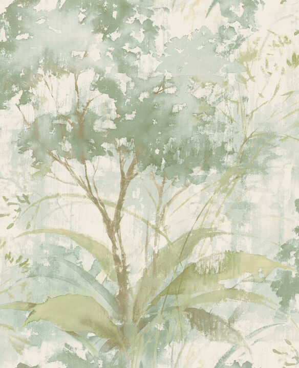 Mistwood Green Forest Wallpaper