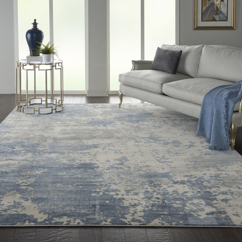 Rustic Textures RUS08 Gray/Blue 9'3" x 12'9" Rug image number 6