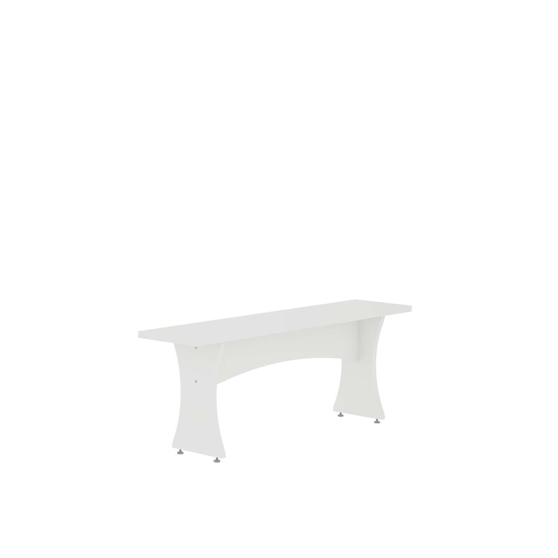 Coney White Dining Bench (Set of 2)
