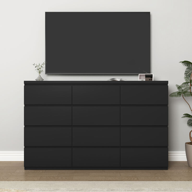 Flemwu 12 Drawers Double Dresser image number 4