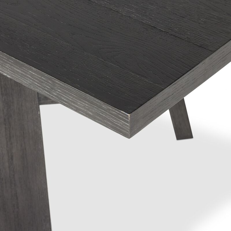 Munich 96" Ebony Oak Dining Table