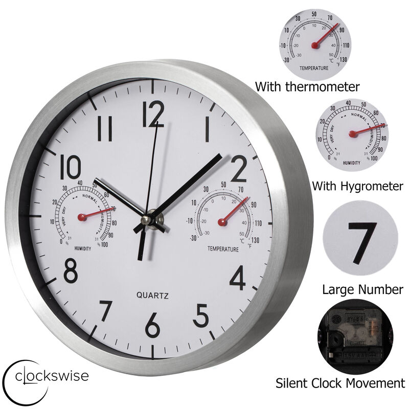 Clockswise 14-inch Non-Ticking Quartz Wall Clock