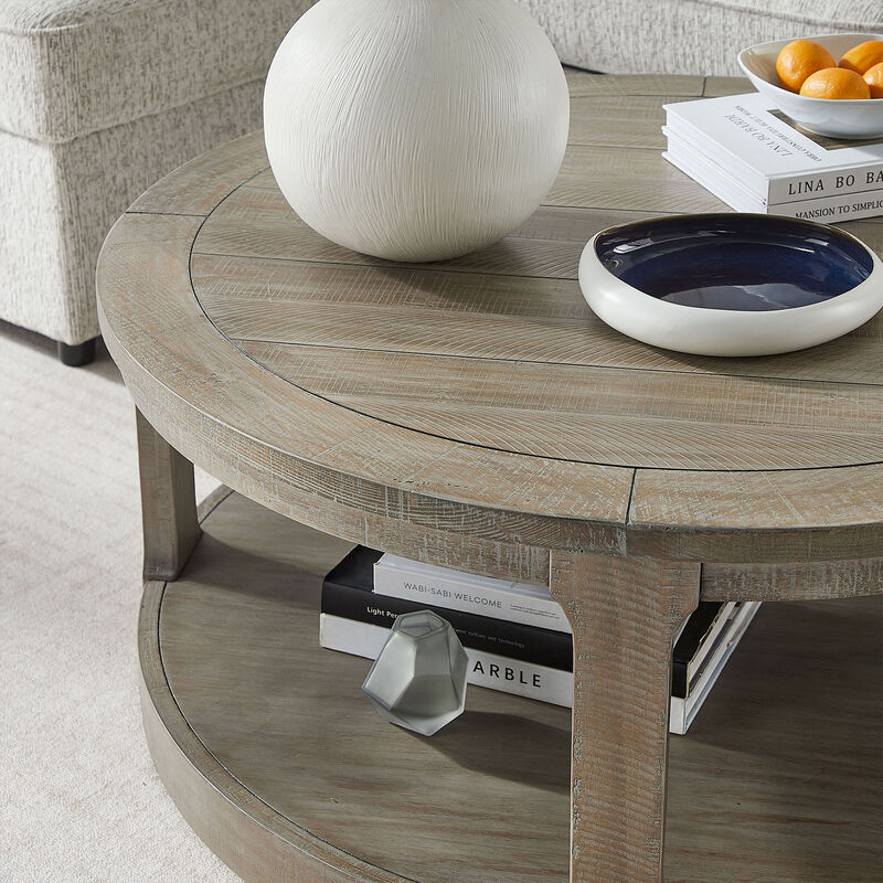 Votnix 2‑Tier Round Coffee Table image number 5
