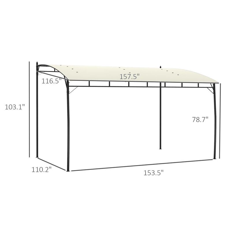 Hivvago 10x13 Outdoor Pergola Shade Structure for Garden image number 2