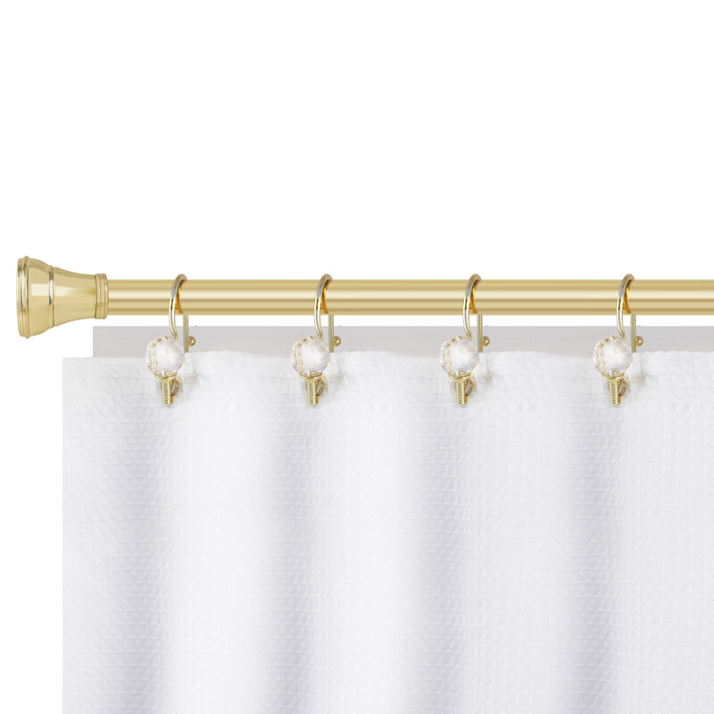 Zinc Double Shower Curtain Hooks, Set of 12 image number 2