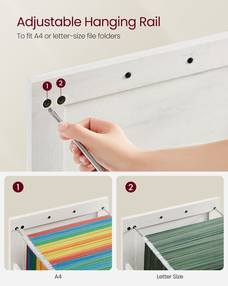 2-Drawer File Cabinet Space-Saving Storage for Home or Office Organization image number 3