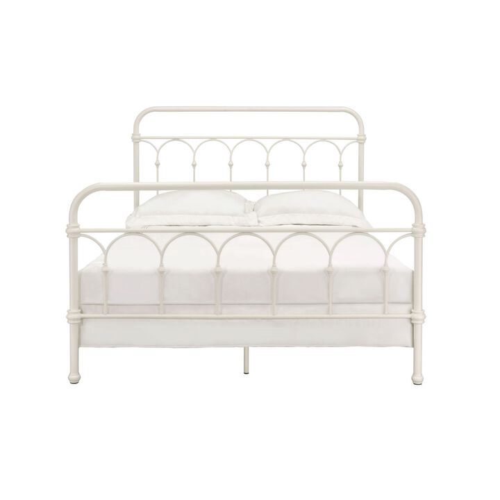 Citron Queen Bed, White Finish