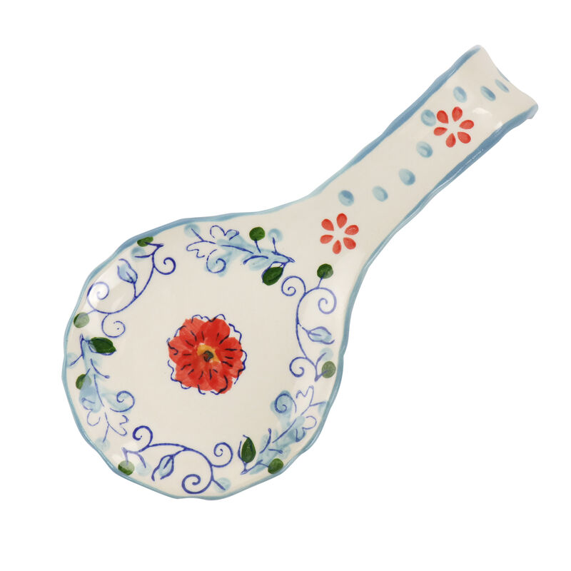 Gibson Elite Anaya 5 Piece Hand Painted Stoneware Table Accessory Set