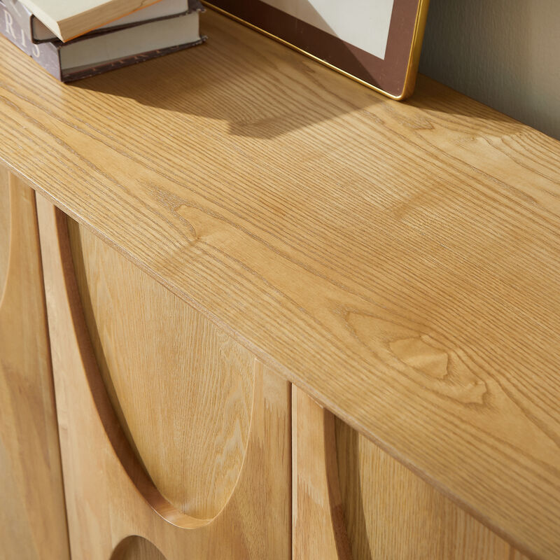 Detcus 4-Door Wooden Cabinet image number 4