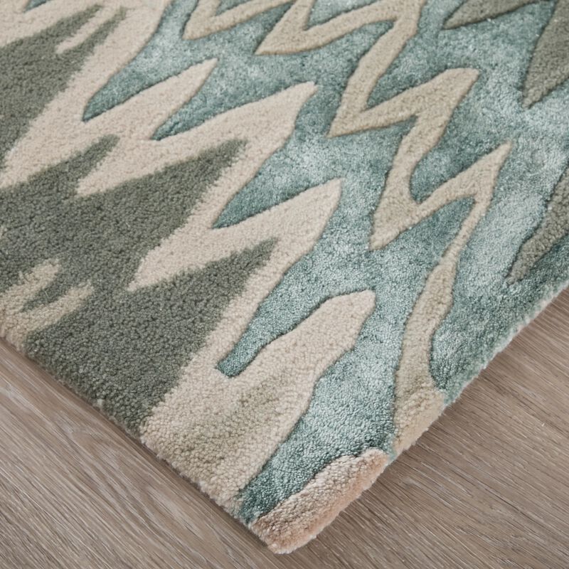 Maridian 8A70F Green 5' x 8' Rug image number 2