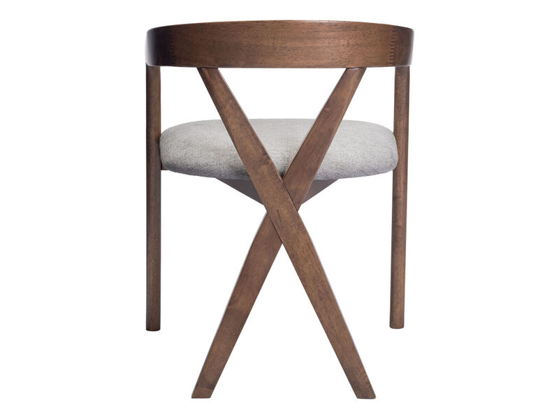 Cairo Dining Chair Dove Gray & Walnut image number 3