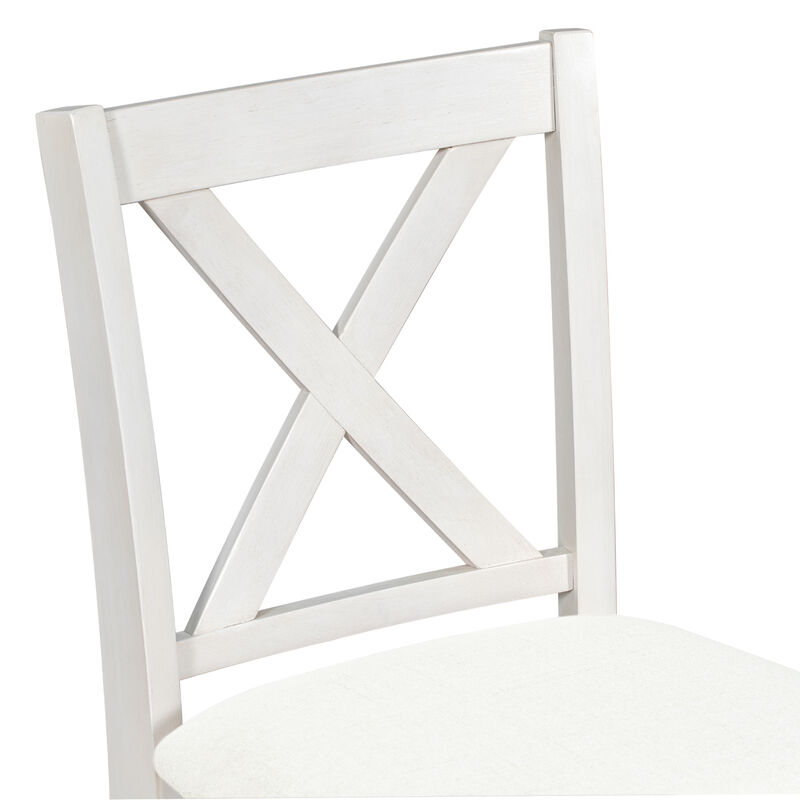 Merax 5 Pieces Counter Height Rustic Dining Table Set