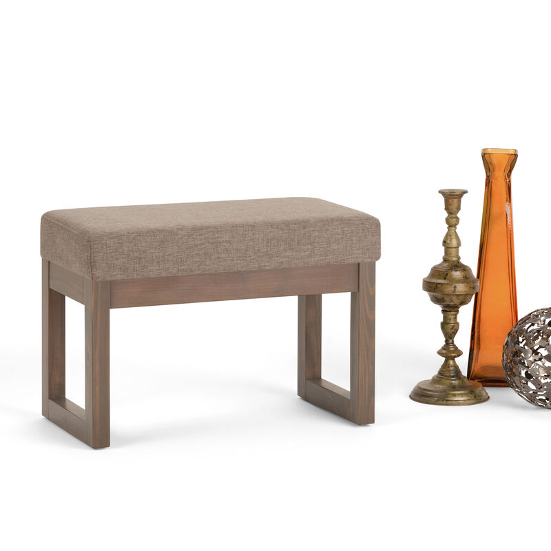 Simpli Home Milltown Footstool Small Ottoman Bench image number 2