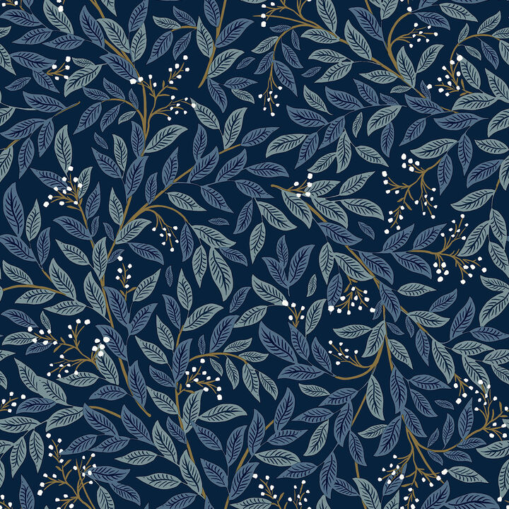 Willowberry Navy Peel & Stick Wallpaper