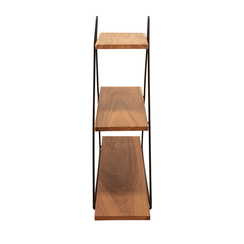 Metal/Wood Triangle Wall Shelf image number 2