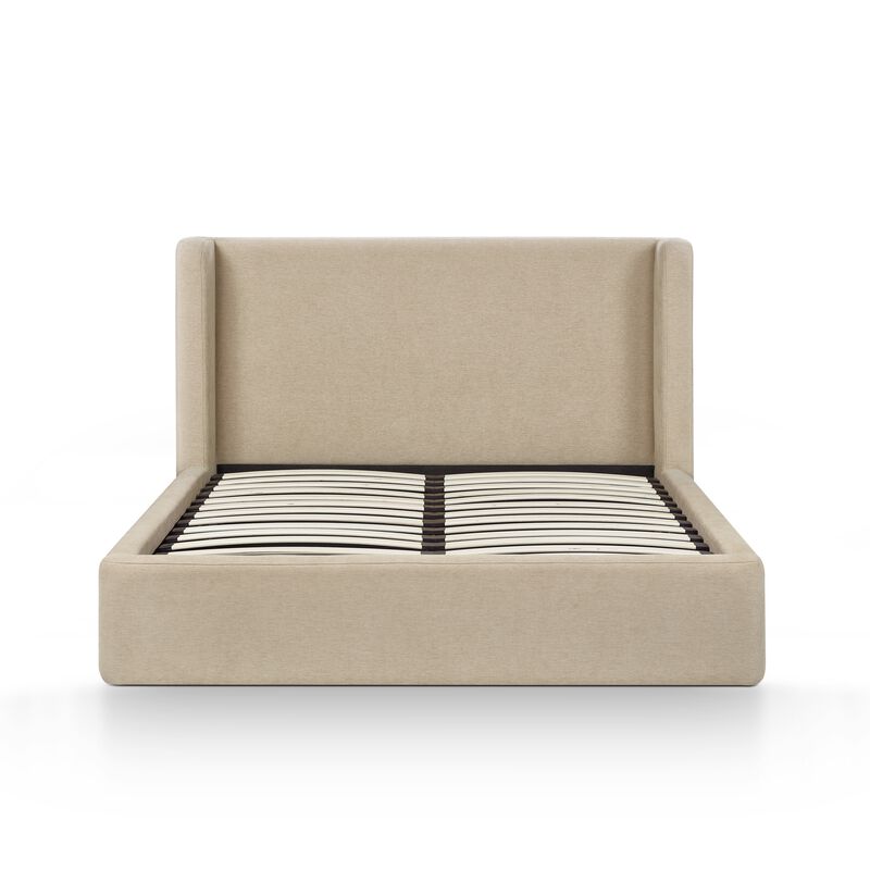 Harmony Tan Performance Chenille Queen Bed image number 1