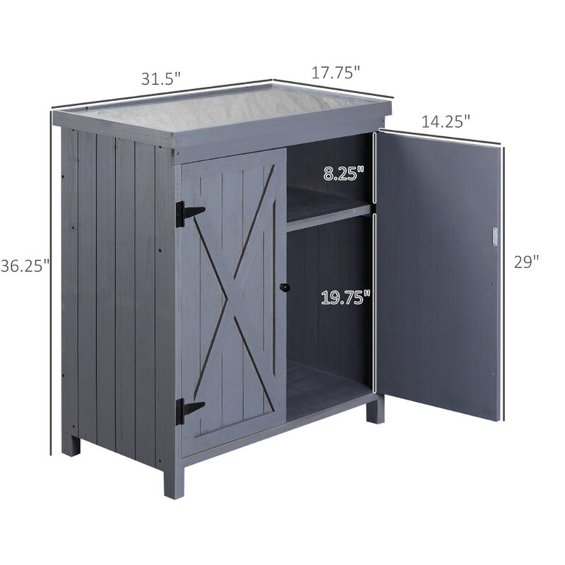 Garden Storage Cabinet – Weather-Resistant Outdoor Organizer for Tools and Supplies