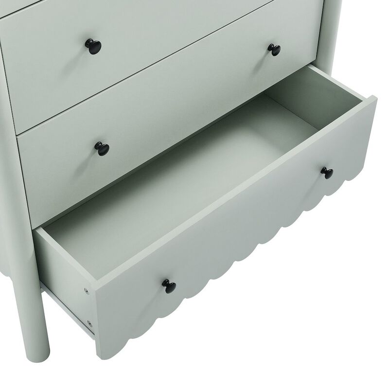 Emmeline Scalloped 5-Drawer Chest image number 5