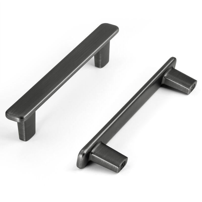 Hestia Hardware 10 Pack 3.75 Inch Modern Curved Edge Flat Bar Pull image number 0
