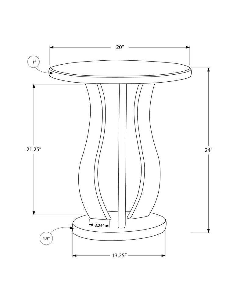 Scandinavian-Inspired Round End Table &ndash; Smooth Wood Finish with Stable Frame image number 6