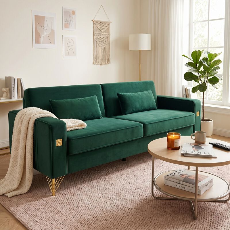 Stapak Velvet Sofa image number 2
