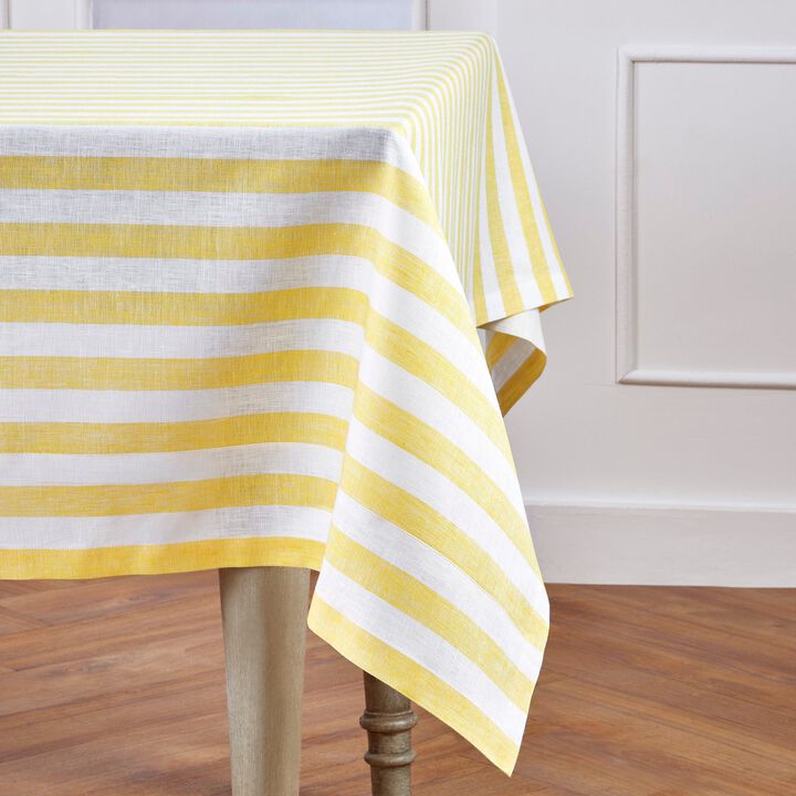 Linen Tablecloth - Sorrento Stripe