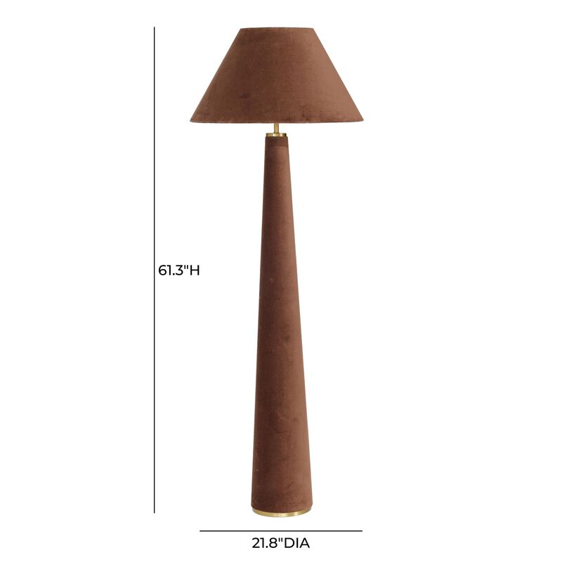 Graham Velvet Floor Lamp image number 5