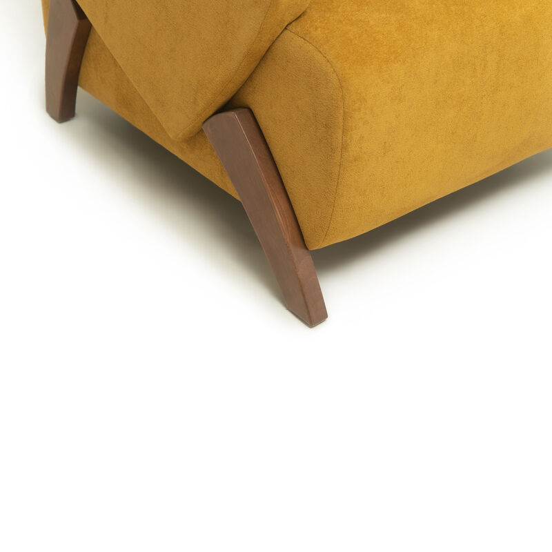 Pumrix Velvet Fabric accent chair image number 6