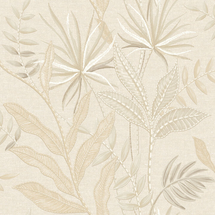 Stitched Savannah Wallpaper