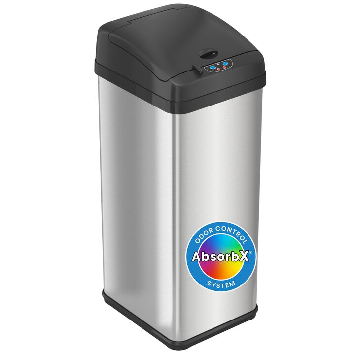 iTouchless 13 Gallon Extra-Wide Sensor Trash Can