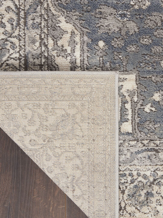 Quarry QUA07 Gray/Ivory 2'2" x 10' Rug