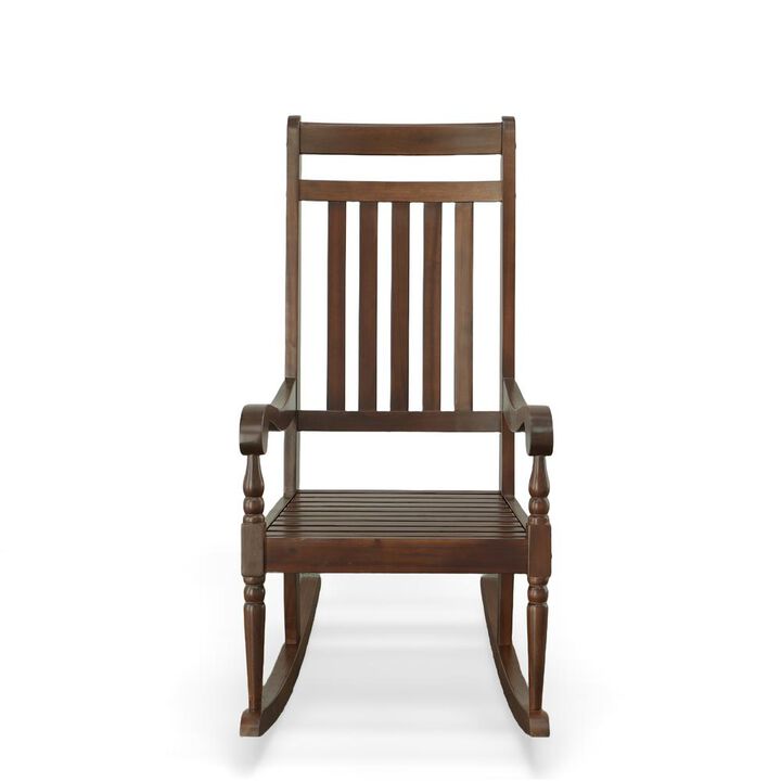 Carolina Living Belmont Outdoor Slat Rocker - Elm