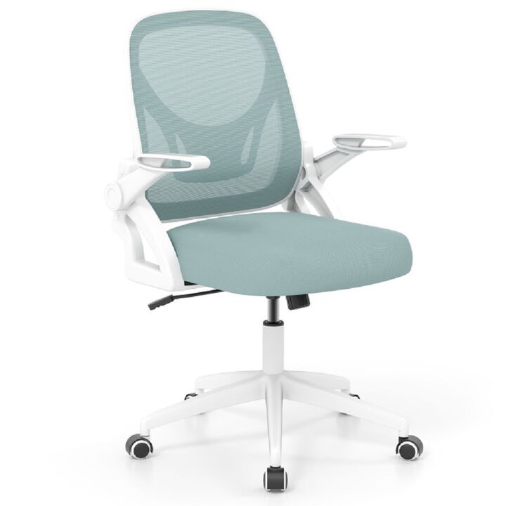 Ergonomic Task Chair with Lumbar Support and Space Saving Flip-Up Arms
