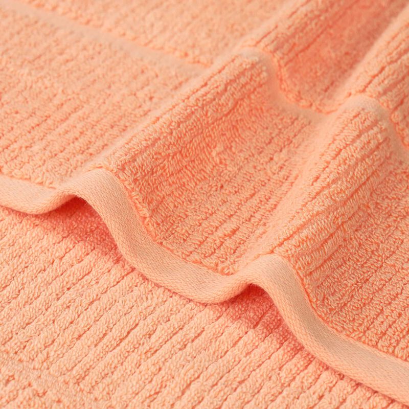 Solid Ribbed Viscose Cotton Blend Towel Set for Everyday Use image number 3