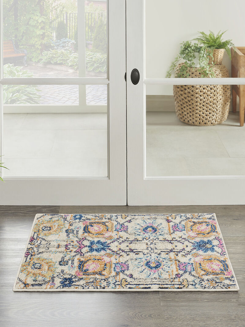 Passion PSN01 Ivory/Multicolor 1'10" x 6' Rug