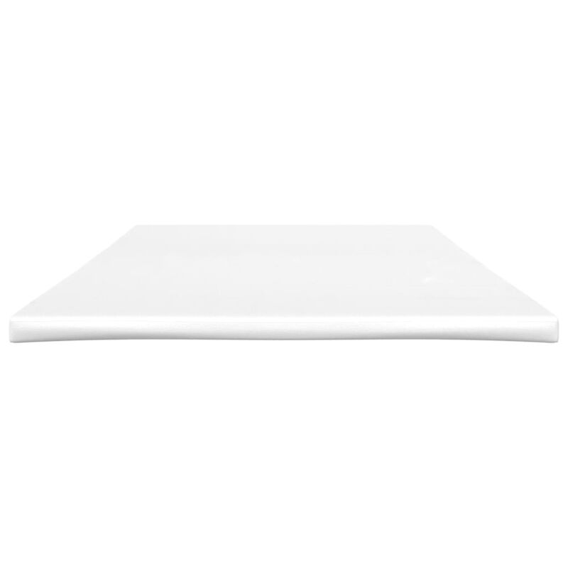 vidaXL Twin Size Mattress Topper - 39.4"x74.8"x2" - White - Extra Soft with Durable, Skin-Friendly Fabric, Provides Optimal Support and Breathability