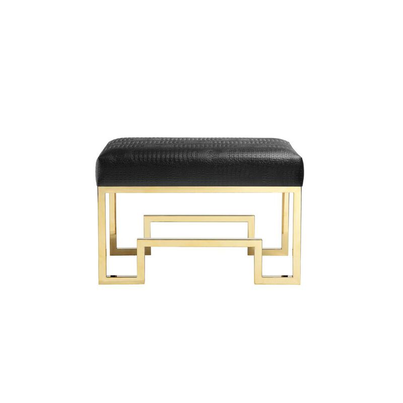 Bronson Stool Gold Black