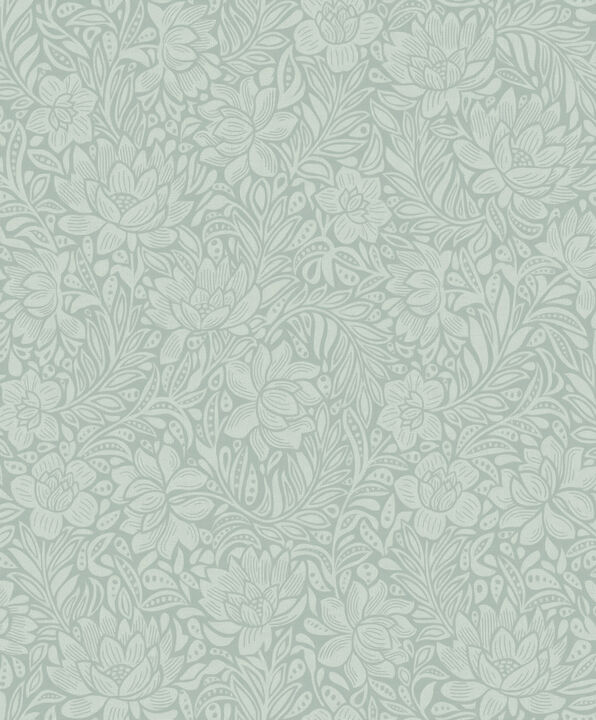 Zahara Seafoam Floral Wallpaper (Set of 2)