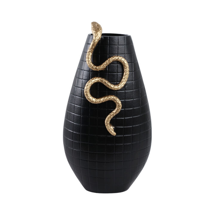 21x11" Curved Snake On Vase