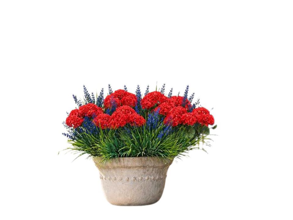 13 Bundle Lavender Artificial Flowers Outdoor Home Decor Patriotic