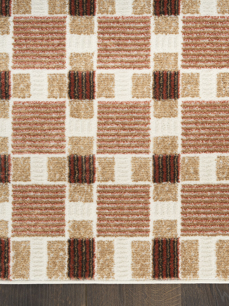 Nordic NRC14 Rust 4' x 6' Rug