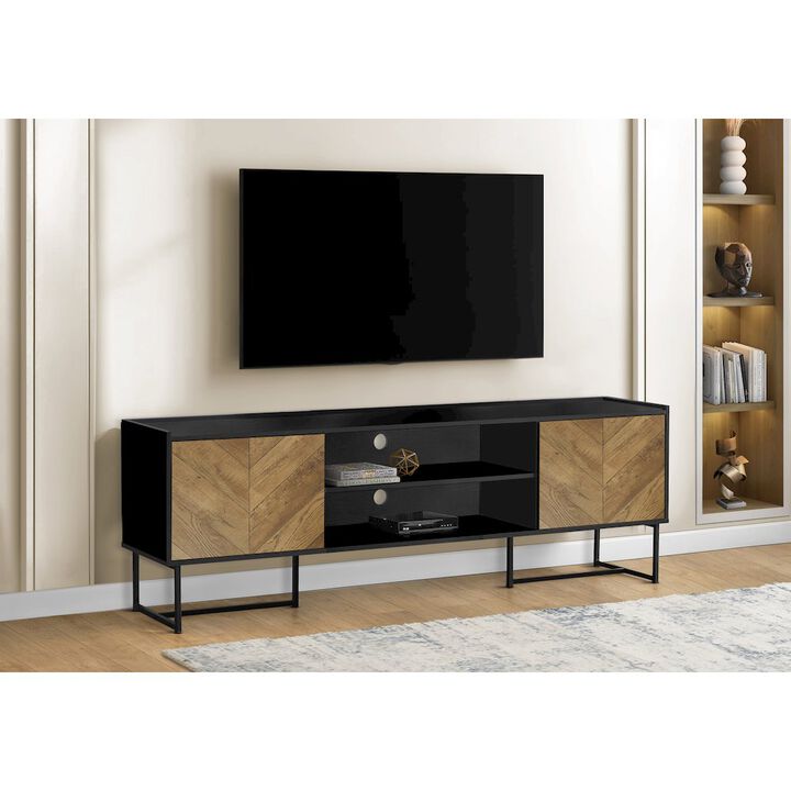Tv Stand, 72 Inch, Console, Media Entertainment Center, Storage Cabinet