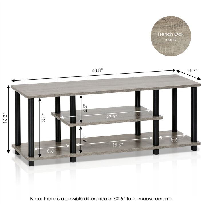 Turn-N-Tube No Tools 3-Tier Entertainment TV Stands