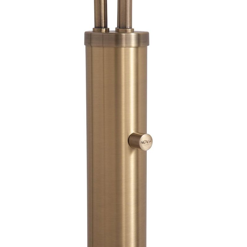 NOVA OF CALIFORNIA Santa Clara 3 Light Arc Floor Lamp - Weathered Brass image number 5