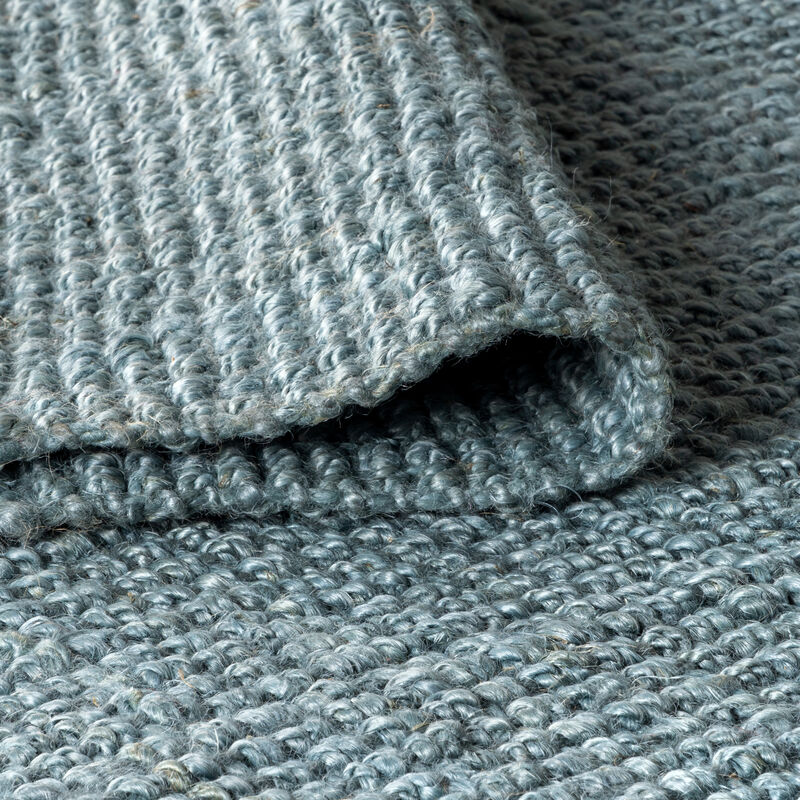 Pata Hand Woven Chunky Jute with Fringe Area Rug