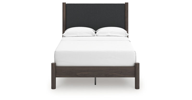 Cadmori full Upholstered Panel Platform Bed image number 0