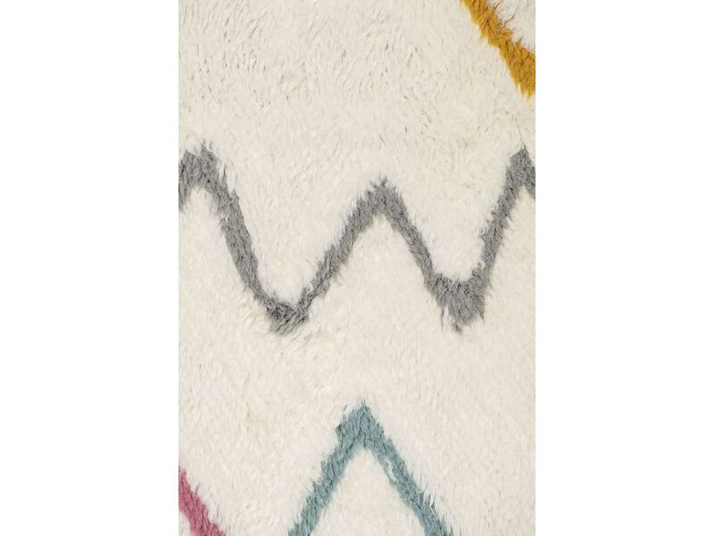 Nori Pastel Multi-Colour Abstract Tribal Shag Rug image number 4