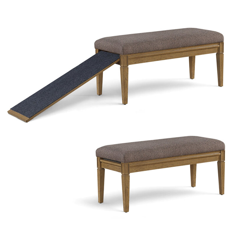 Wagsby&trade; Pet Ramp Bench - Harvest Brown image number 3